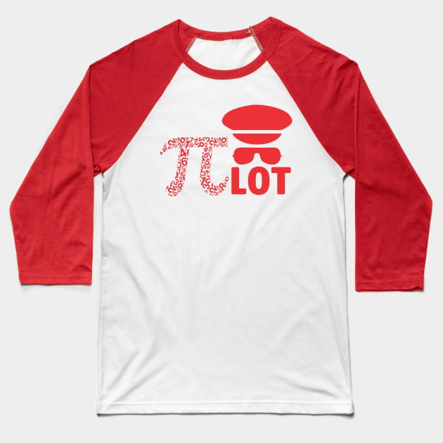 PI Day PIlot Baseball T-Shirt by A Zee Marketing